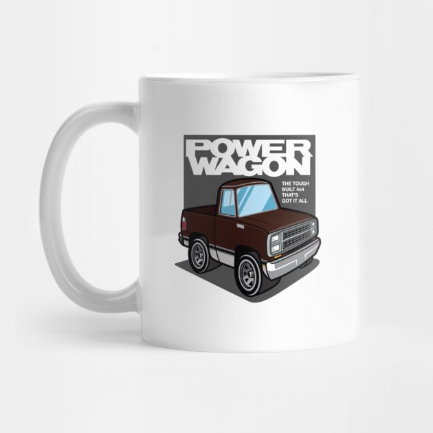 Dark Brown Sunfire - Power Wagon (1980 - White-Based) by jepegdesign